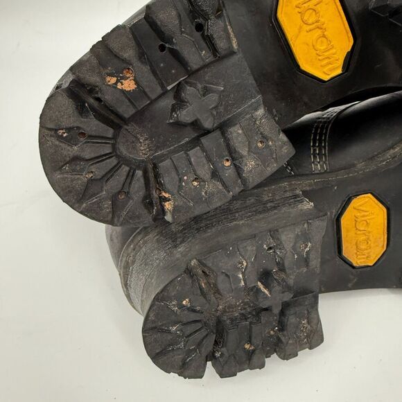 Chippewa Steel Toe Logger Boots Leather Lace Up Black Vibram Men Size 8.5 E WIDE main image 4
